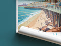 brighton travel poster roll up united kingdom