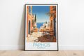 paphos travel poster on the ground cyprus