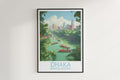 dhaka travel poster hanged on the wall bangladesh