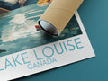 lake louise travel poster rolled canada