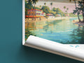 barbados travel poster roll up barbados