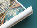 abu dhabi travel poster tube united arab emirates