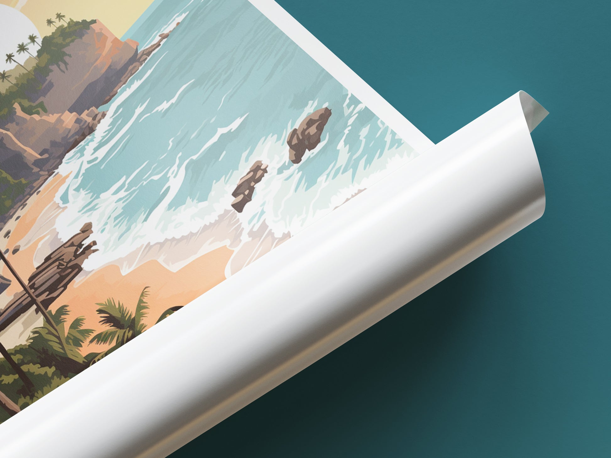 barbados travel poster tube barbados