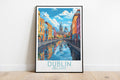 dublin travel poster on the ground ireland