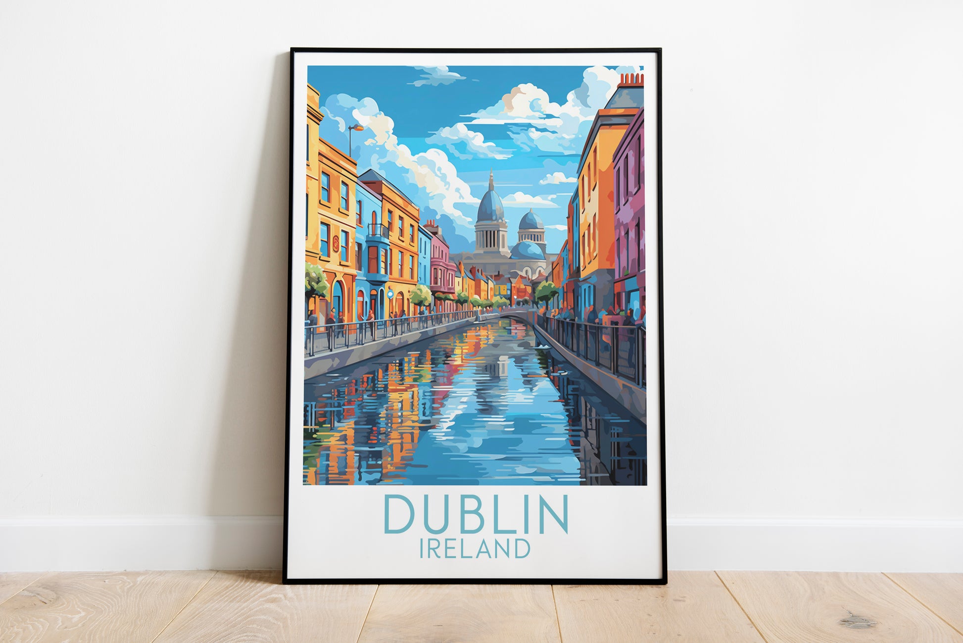 dublin travel poster on the ground ireland