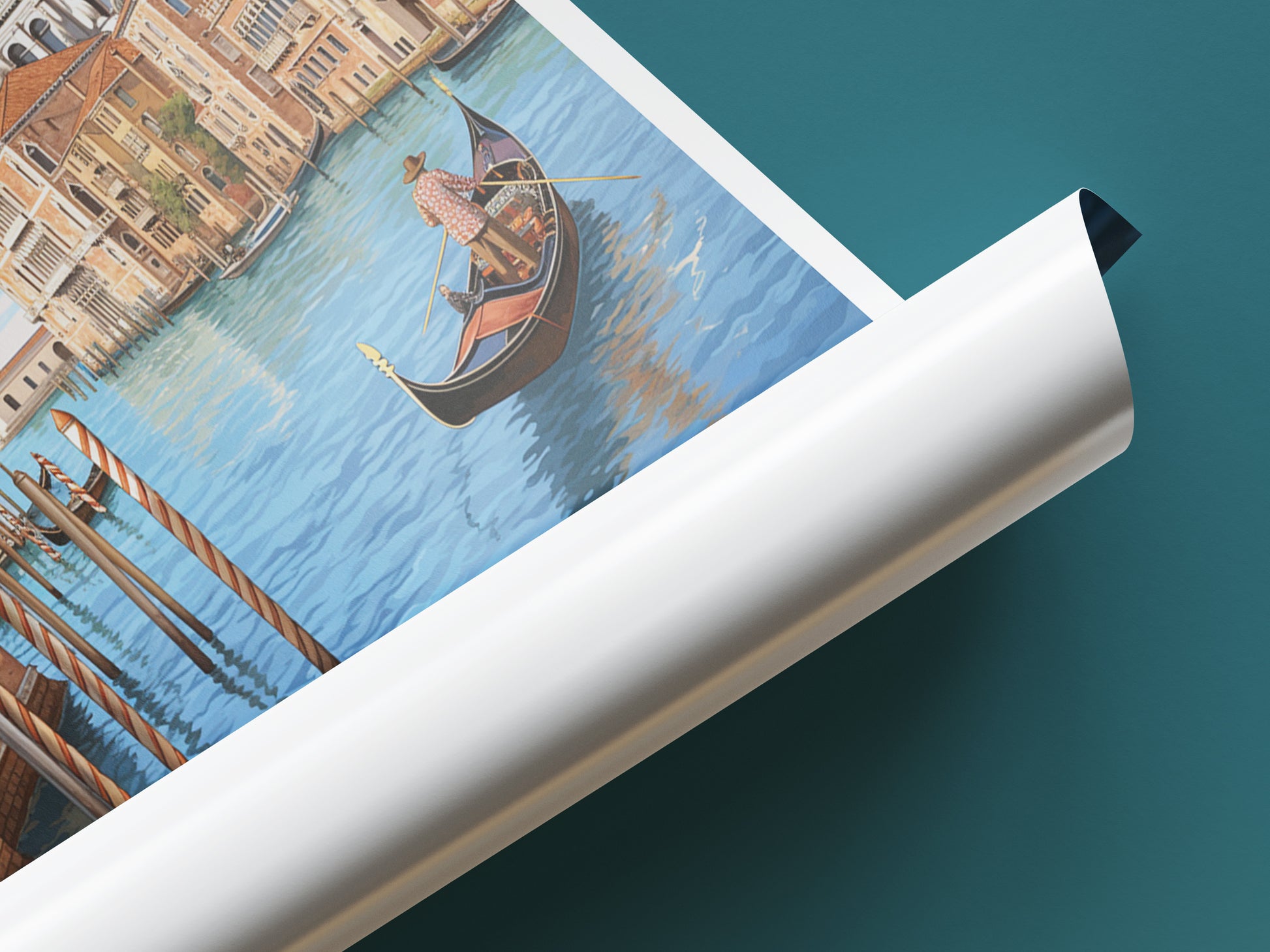 venice travel poster tube italy