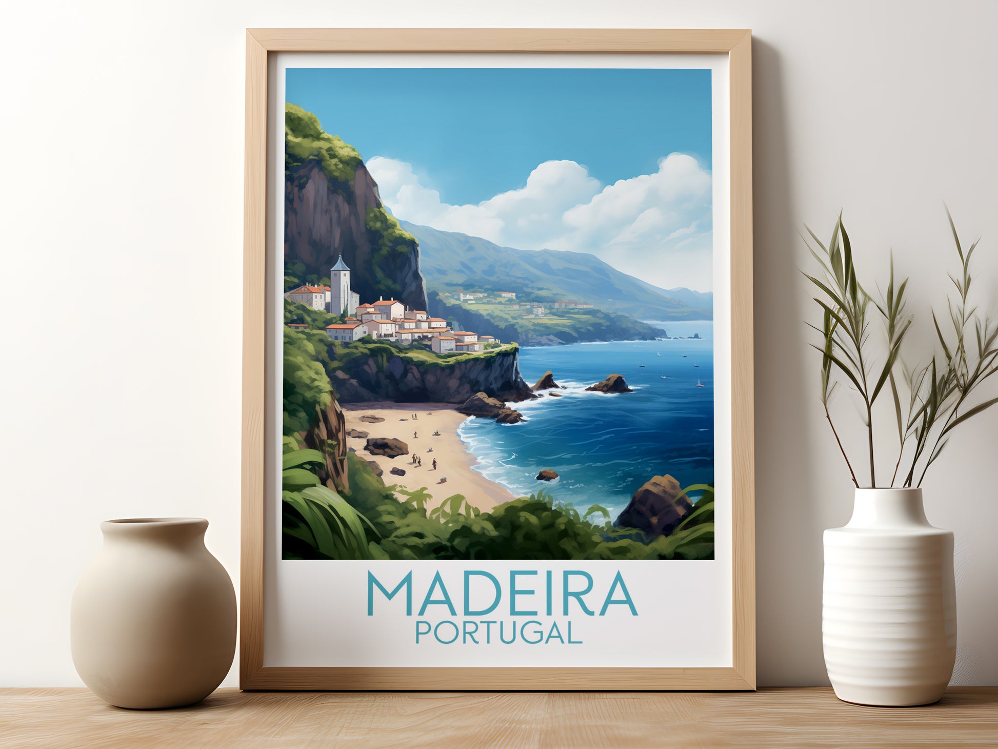 madeira travel poster for kitchen portugal