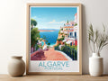 algarve travel poster for kitchen portugal