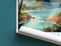 saint lucia travel poster roll up caribbean