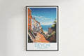 devon travel poster hanged on the wall england