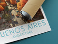 buenos aires travel poster rolled argentina