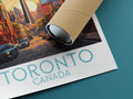 toronto travel poster rolled canada