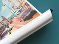 brighton travel poster tube united kingdom