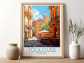 toulouse travel poster for kitchen france