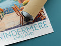 windermere travel poster rolled england