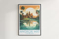 angkor wat travel poster hanged on the wall cambodia