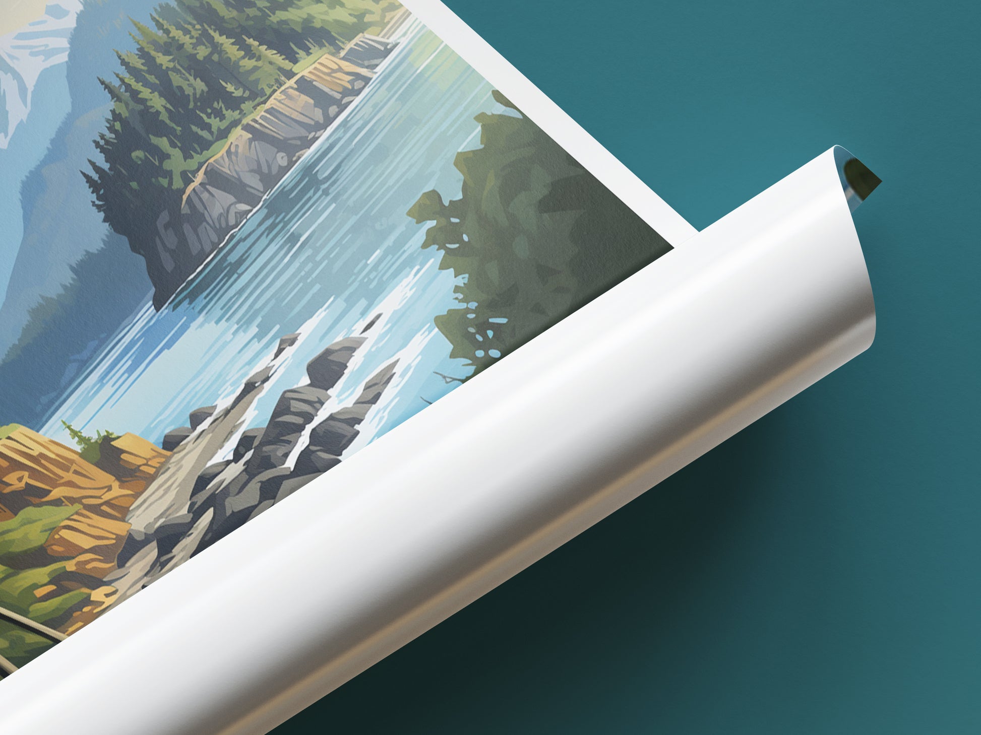 vancouver travel poster tube canada