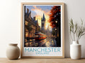 manchester travel poster for kitchen england