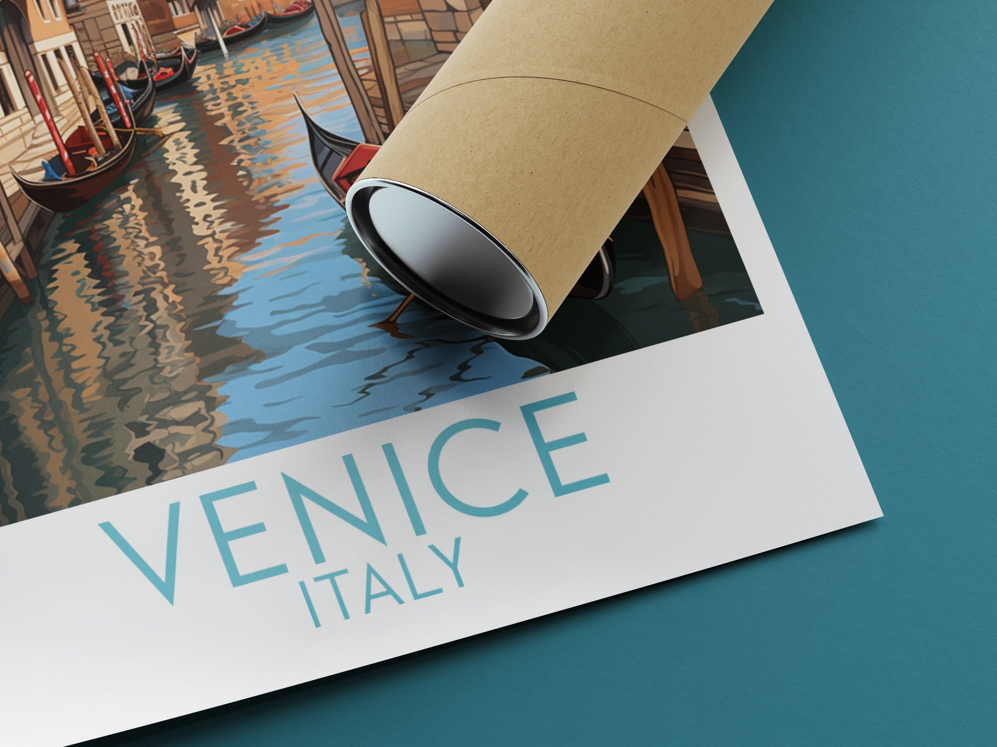 venice travel poster rolled italy