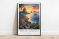 rio de janeiro travel poster on the ground brazil