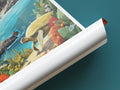 galapagos islands travel poster tube ecuador