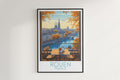 rouen travel poster hanged on the wall france