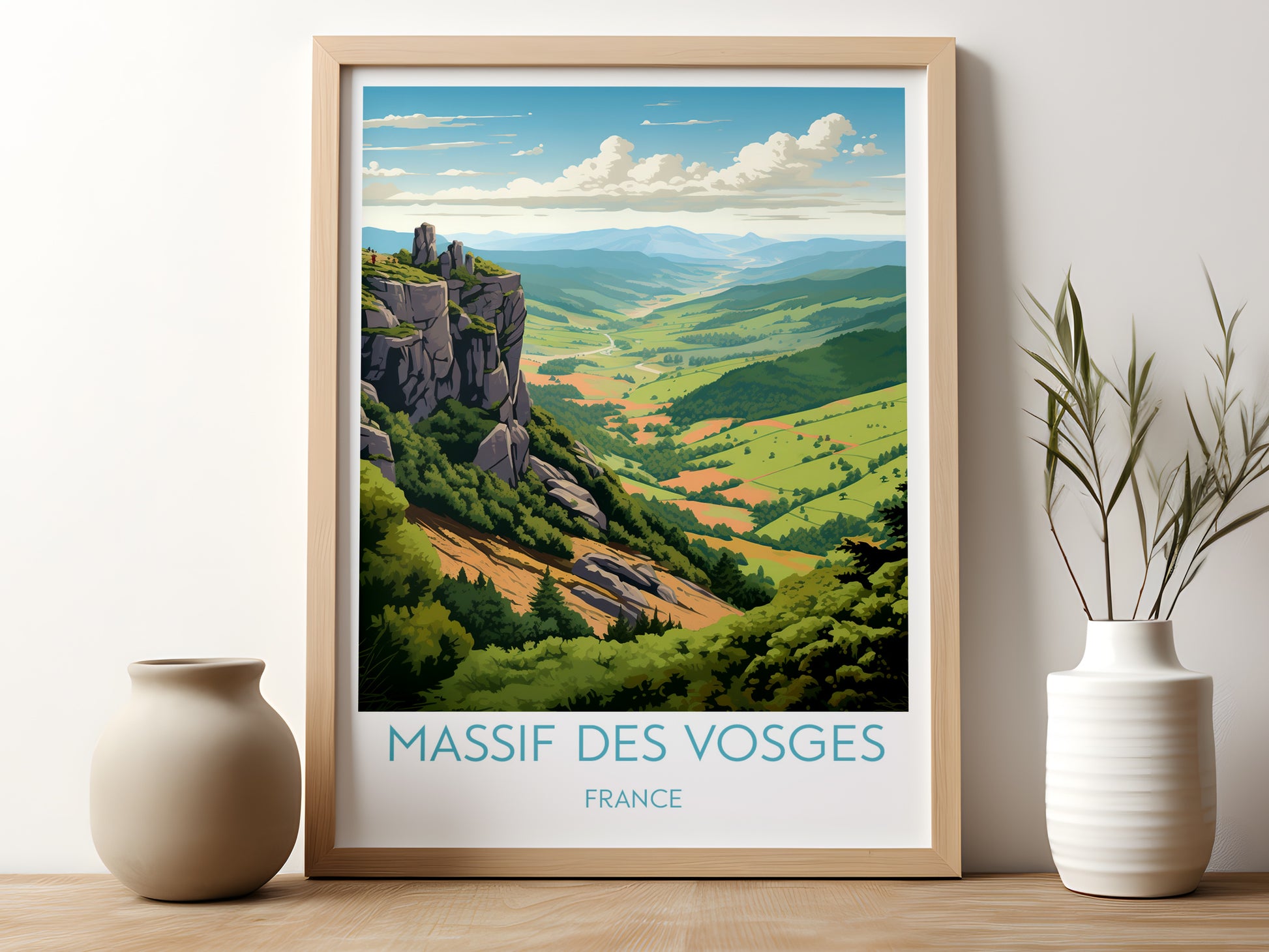 massif des vosges travel poster for kitchen france