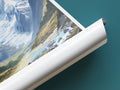 cordillera blanca travel poster tube peru