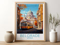 belgrade travel poster for kitchen serbia