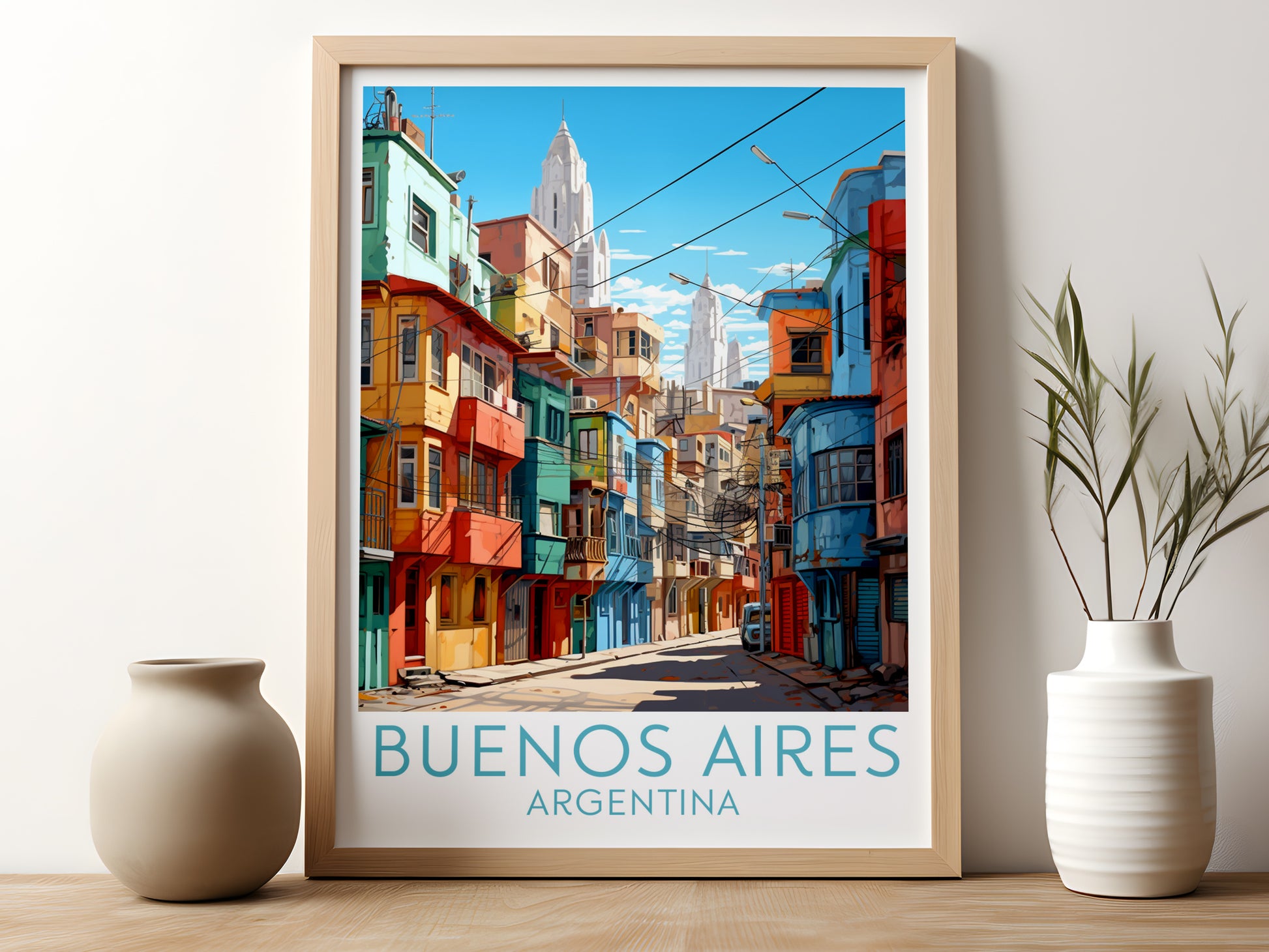 buenos aires travel poster for kitchen argentina