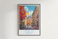 oslo travel poster hanged on the wall norway