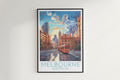 melbourne travel poster hanged on the wall australia