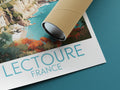 lectoure travel poster rolled france