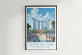 singapore travel poster hanged on the wall southeast asia