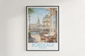 bordeaux travel poster hanged on the wall france