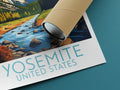 yosemite travel poster rolled united states