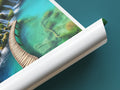 plitvice lakes travel poster tube croatia