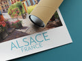 alsace travel poster rolled france