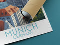 munich travel poster rolled germany