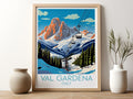 val gardena travel poster for kitchen italy