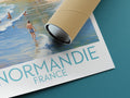 normandie travel poster rolled france