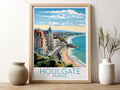 houlgate travel poster for kitchen france